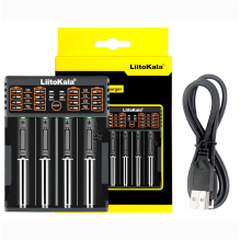 Зарядное устройство LiitoKala Lii-402 на 4 аккум. 18650 220-12V USB Зарядное устройство LiitoKala Lii-402 на 4 аккум. 18650 220-12V USB