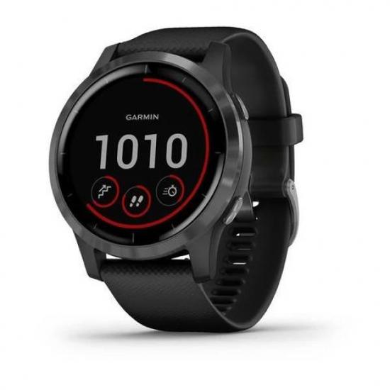 Часы Garmin Vivoactive 4 черные с серым безелем (010-02174-13) Часы Garmin Vivoactive 4 черные с серым безелем (010-02174-13)